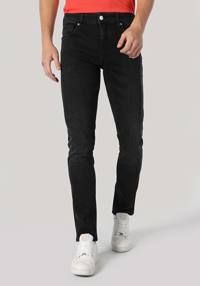 Straight Fit Düşük Bel Düz Paça Erkek Denim Jean Pantolon