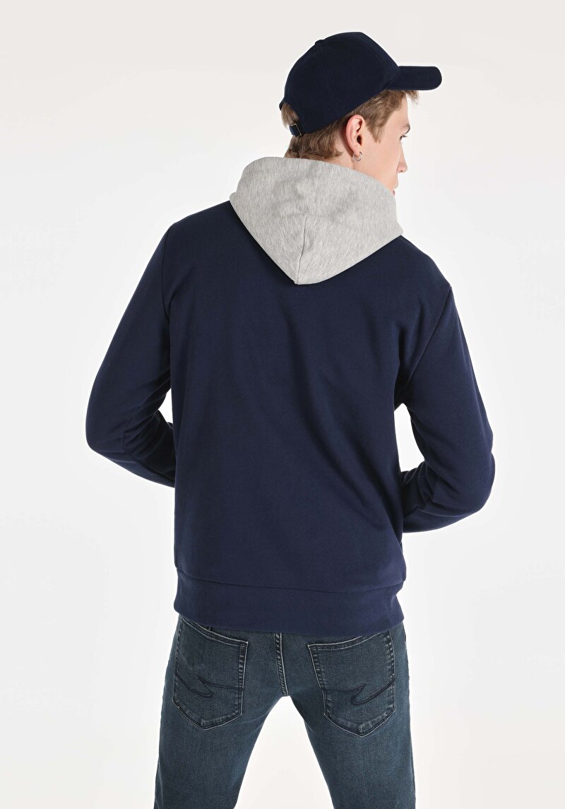 Regular Fit Erkek Lacivert Sweatshirt