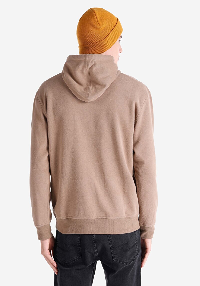 Comfort Fit Erkek Bej Sweatshirt
