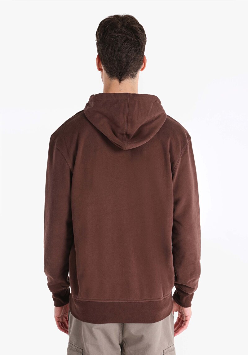 Comfort Fit   Erkek Kahverengi Sweatshirt