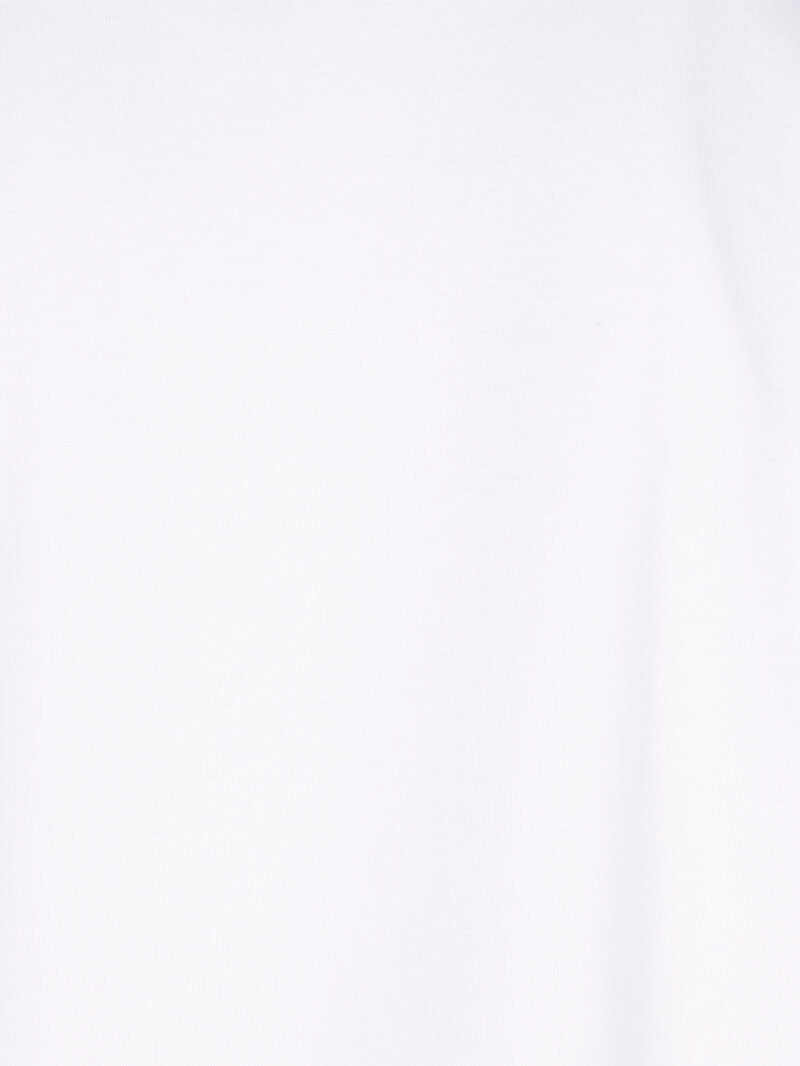 Comfort Fit Yuvarlak Yaka  Erkek Beyaz Kısa Kol Tişört