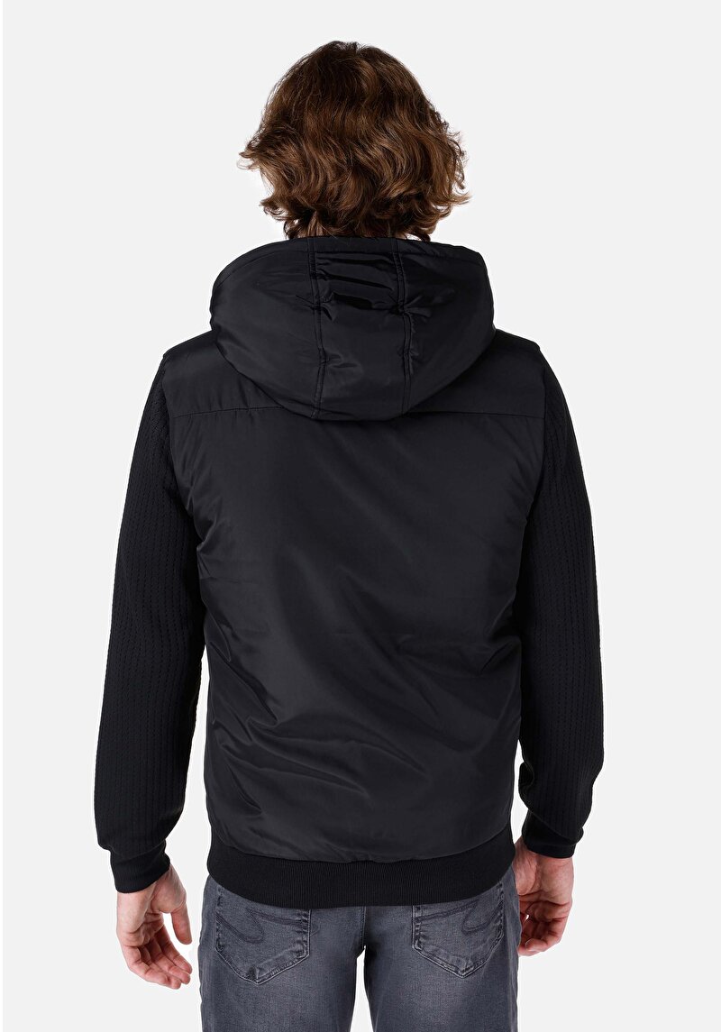 Slim Fit Erkek Siyah Mont