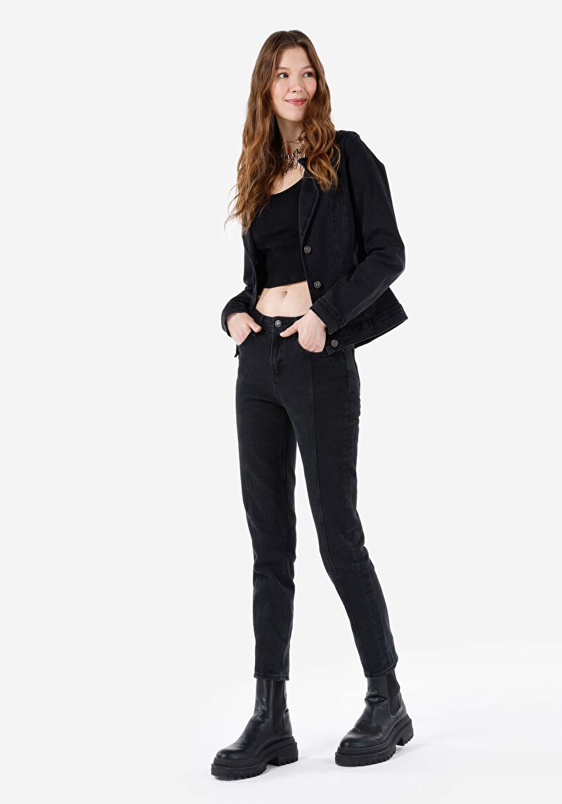 Slim Fit Kadın Denim Jean Pantolon