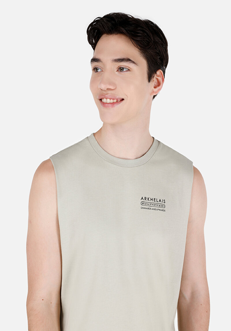 Regular Fit Erkek Yeşil Atlet