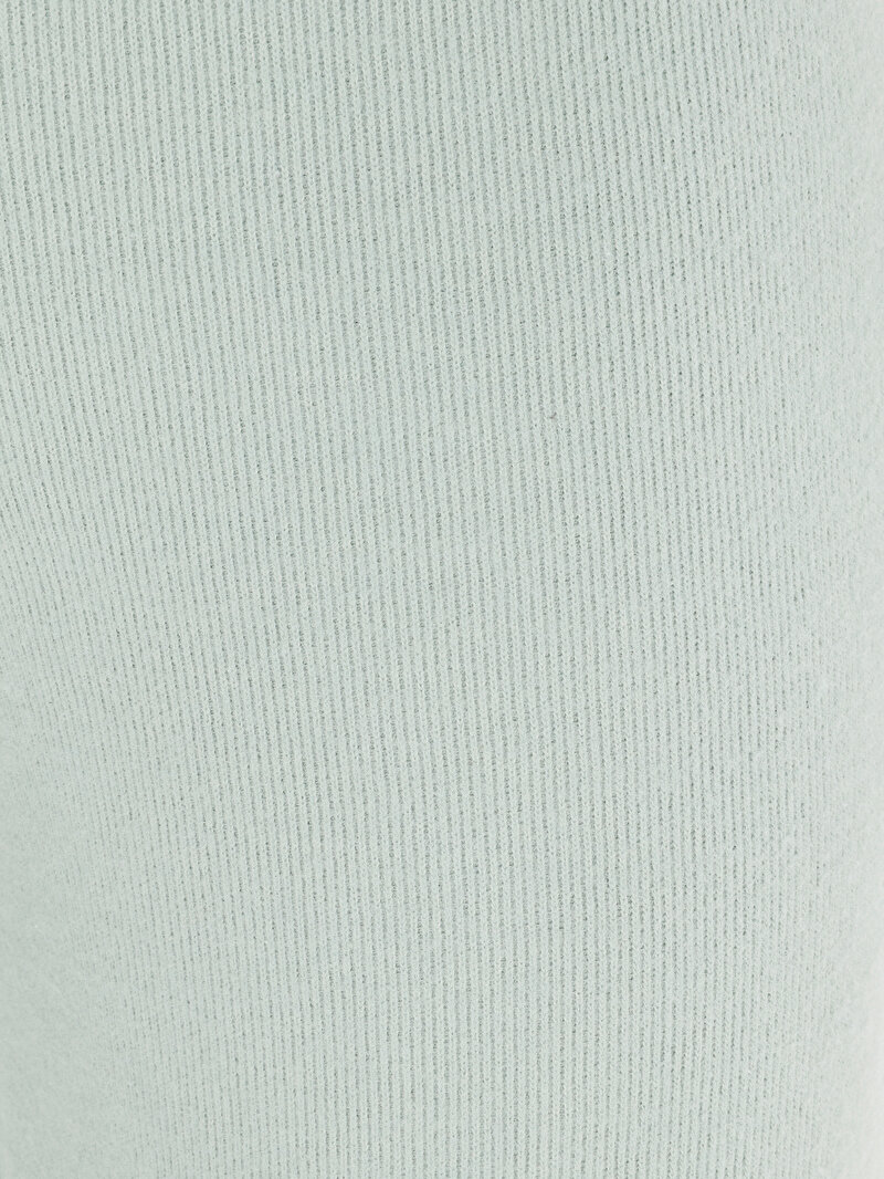 Regular Fit Orta Bel Kadın Pamuk Karışımlı Yeşil Eşofman Altı