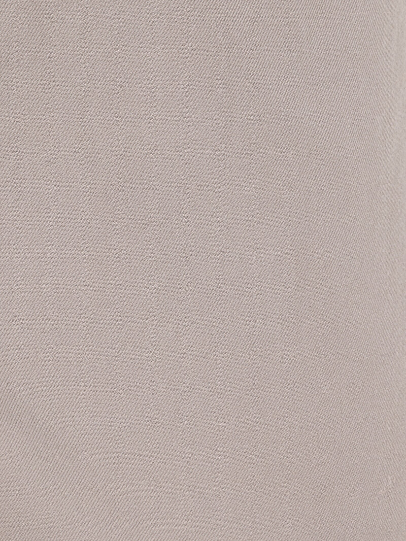 Regular Fit Orta Bel Düz Paça Erkek Bej  Pantolon