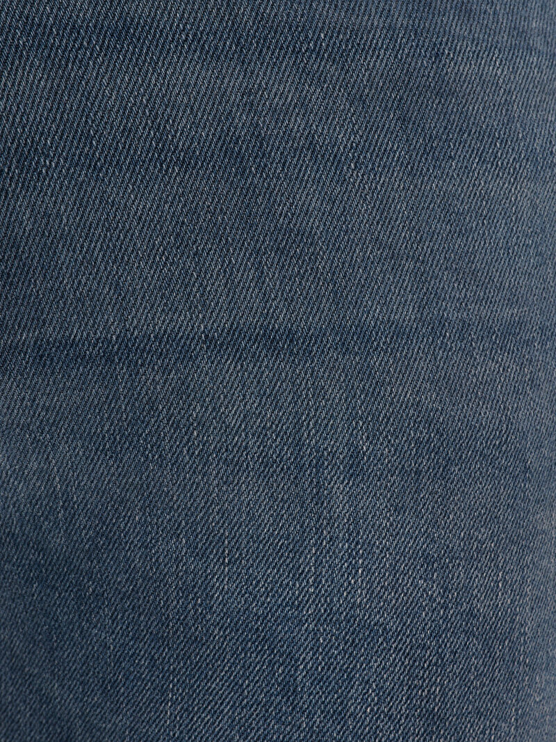 Slim Fit Düşük Bel Dar Paça Erkek Koyu İndigo Jean Pantolon
