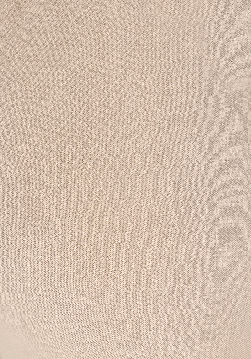 Regular Fit Düşük Bel Düz Paça Kadın Vizon  Pantolon