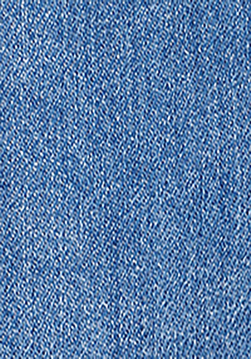 Regular Fit Yüksek Bel Geniş Paça Kadın İndigo Jean Pantolon