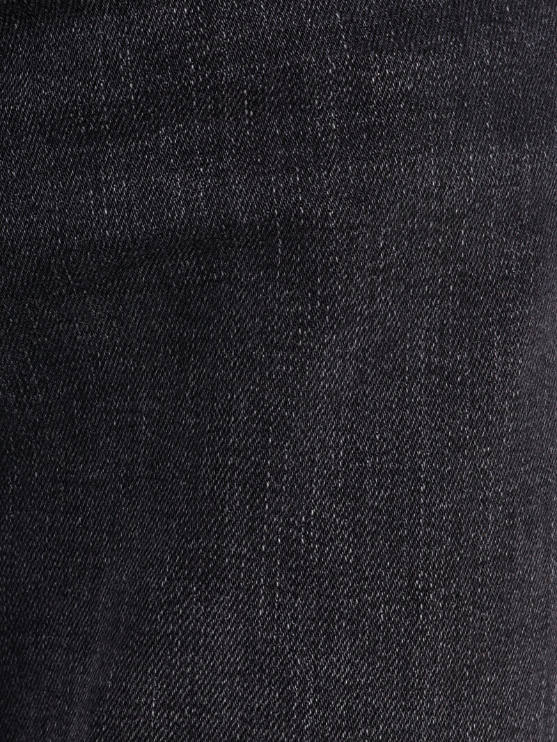Straight Fit Düşük Bel Düz Paça Erkek Siyah Jean Pantolon