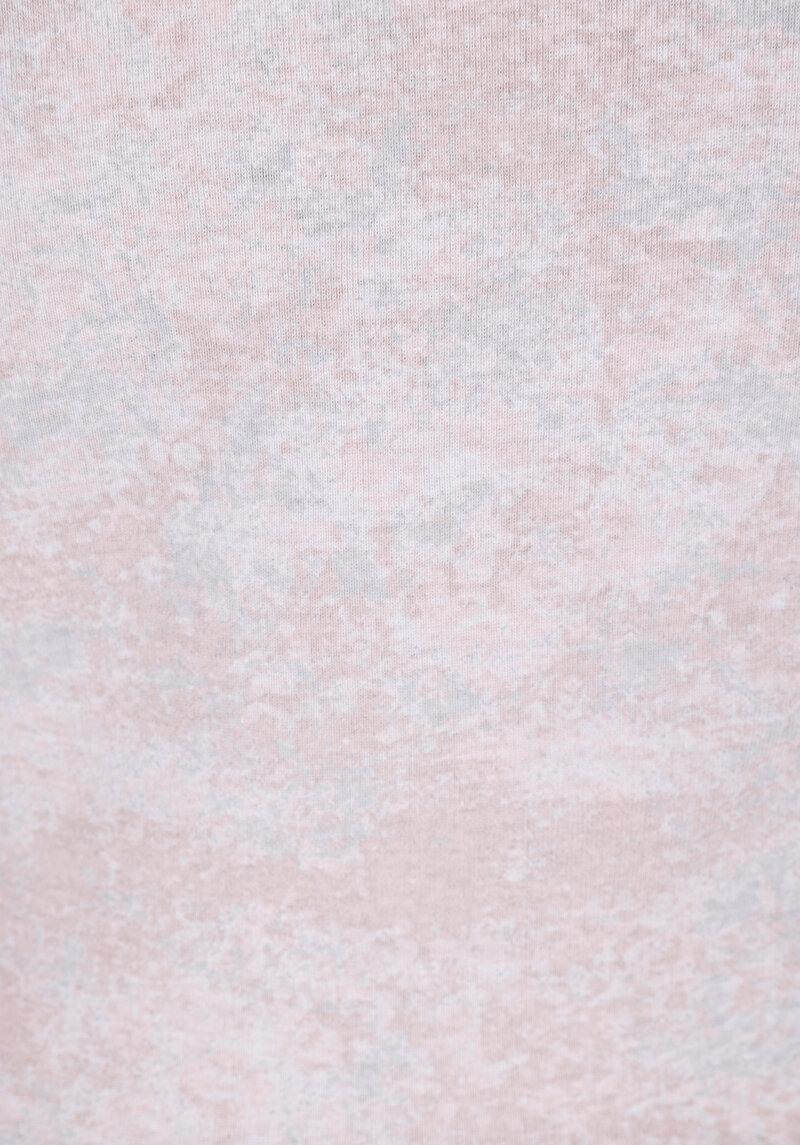 Slim Fit Yuvarlak Yaka Baskılı Kadın Pembe Kısa Kol Tişört