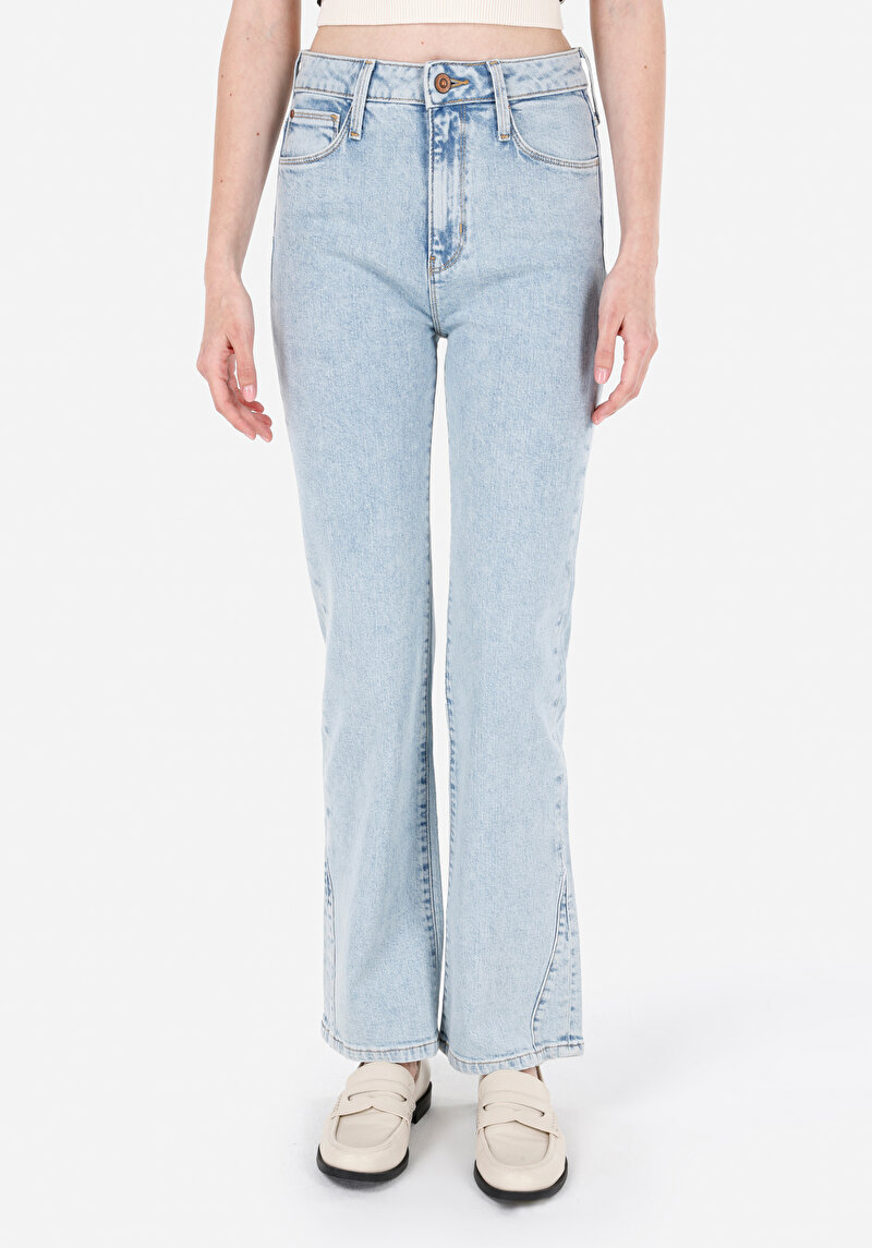 Regular Fit Kadın İndigo Jean Pantolon