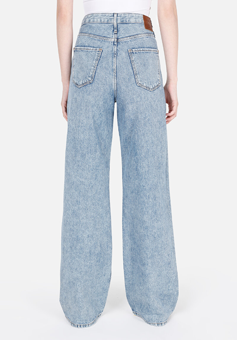 Regular Fit Kadın İndigo Jean Pantolon