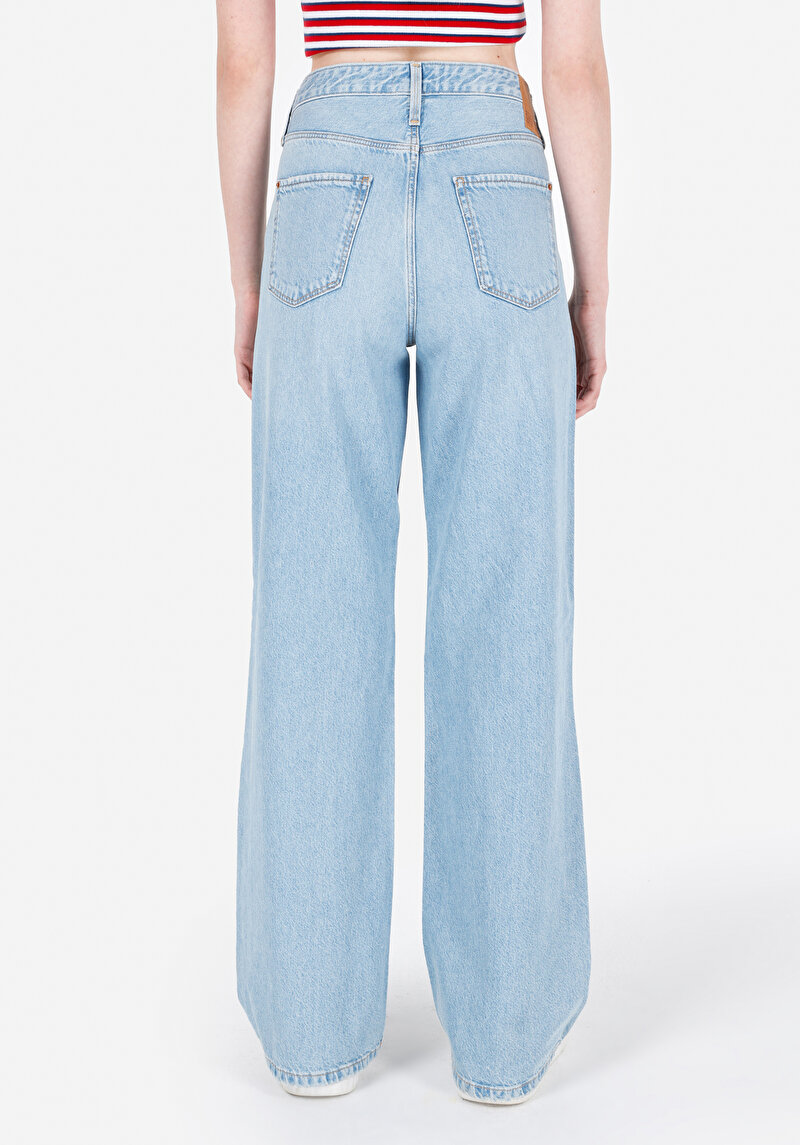 Regular Fit Kadın İndigo Jean Pantolon