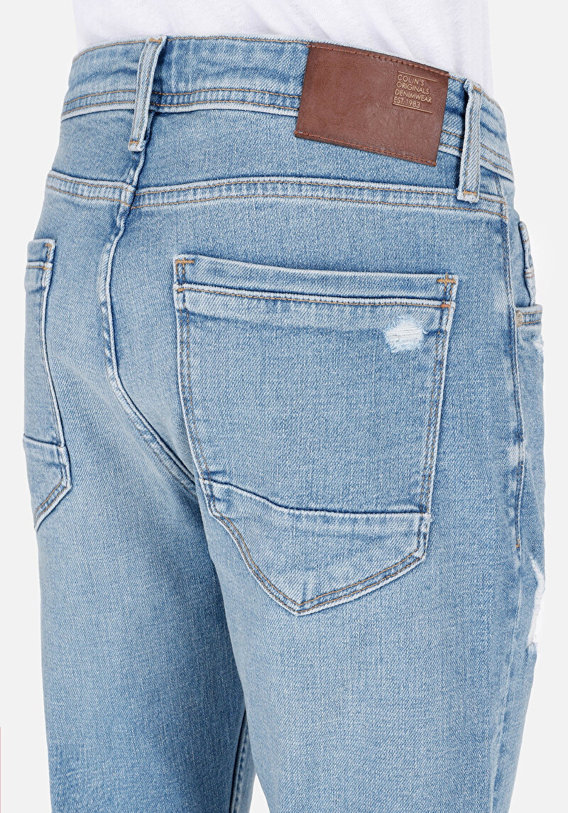 Regular Fit   Erkek İndigo Jean Pantolon