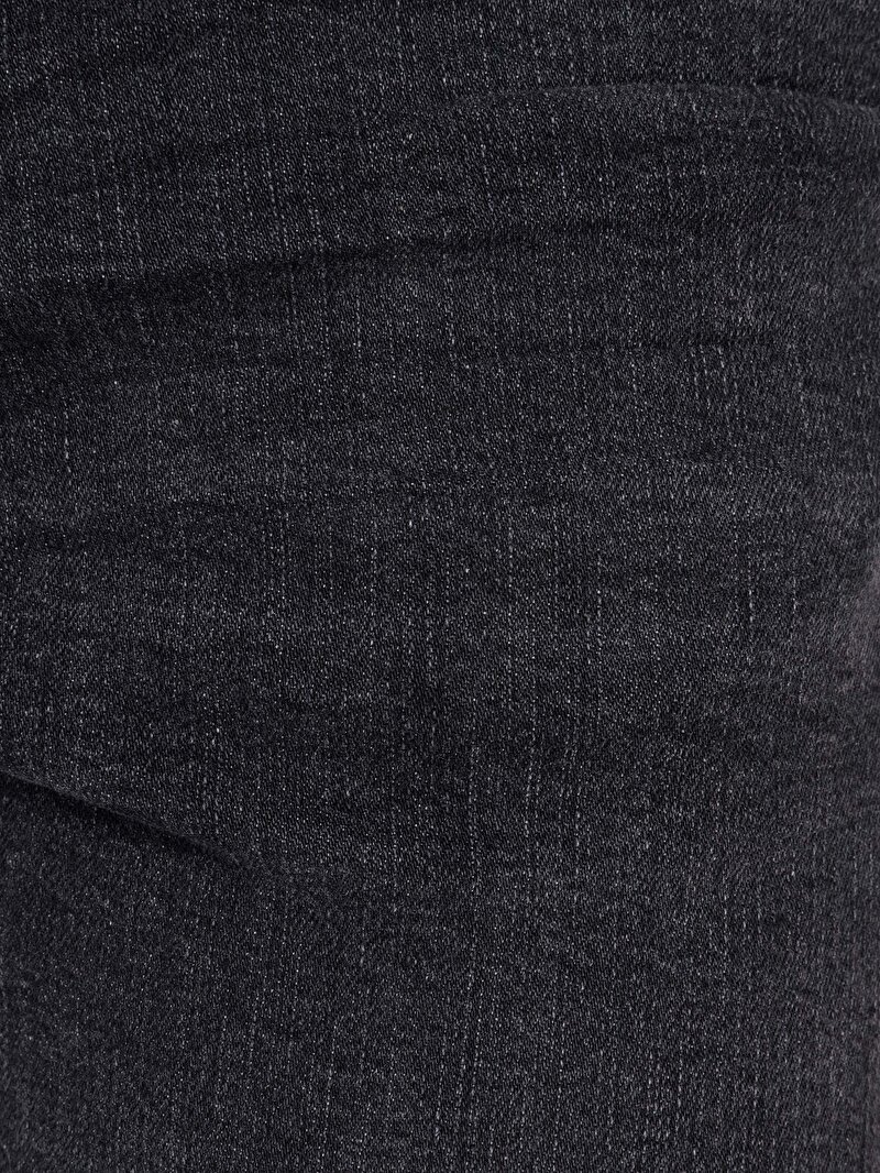Skinny Fit Yüksel Bel Dar Paça Erkek Siyah Jean Pantolon