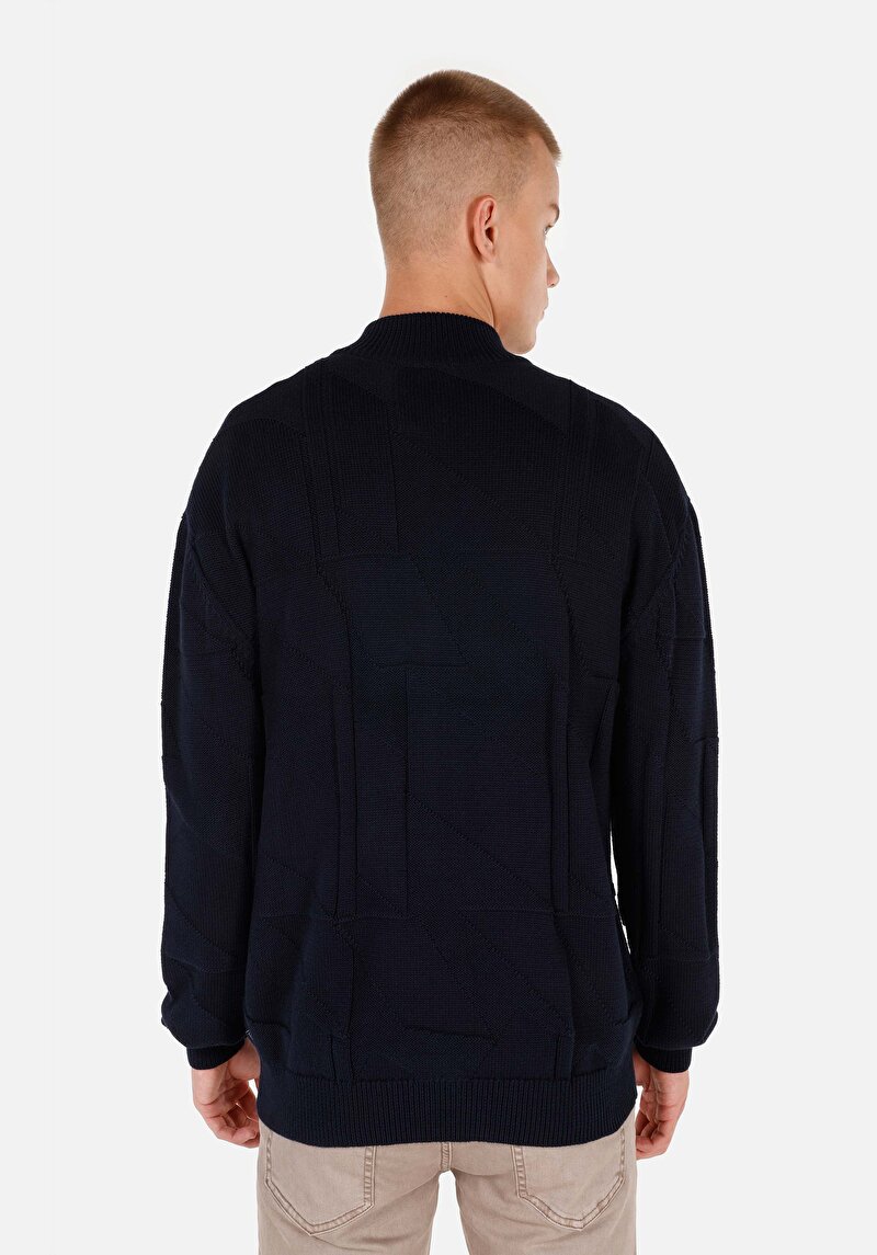 Regular Fit Erkek Lacivert Hırka