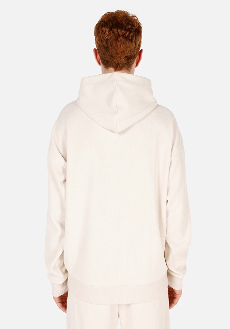 Comfort Fit   Erkek Ekru Sweatshirt