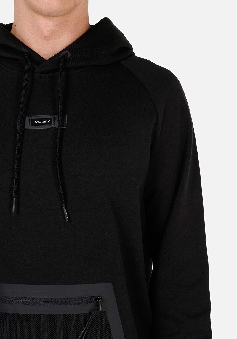 Regular Fit   Erkek Siyah Sweatshirt