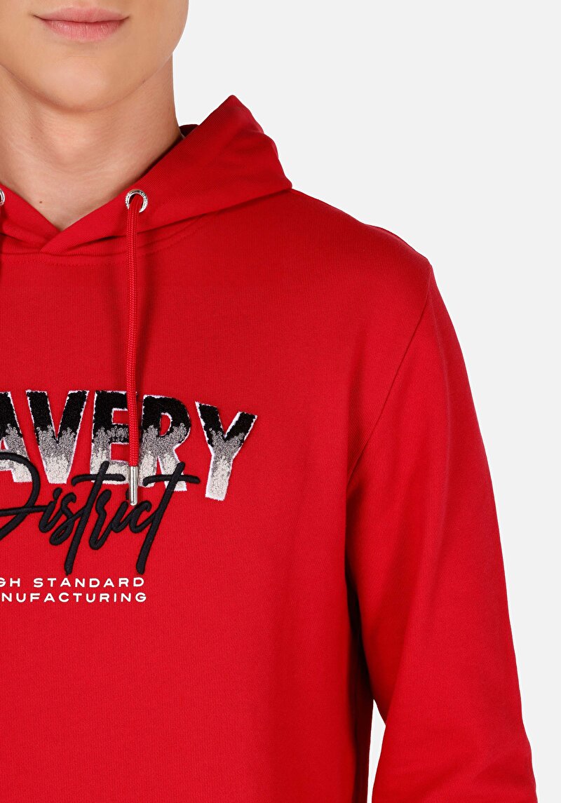 Regular Fit   Erkek Kirmizi Sweatshirt