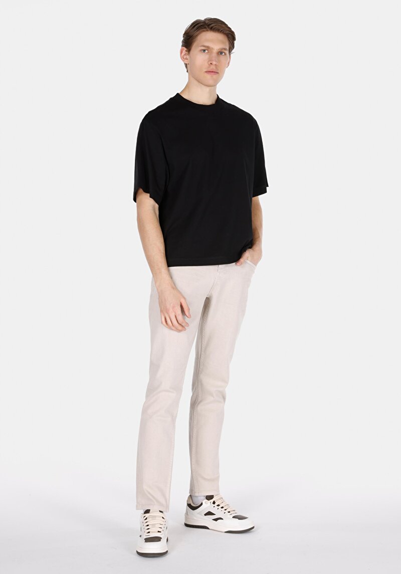 Straight Fit Düşük Bel Düz Paça Erkek İndigo Jean Pantolon