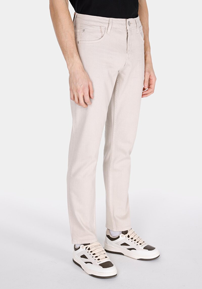 Straight Fit Düşük Bel Düz Paça Erkek İndigo Jean Pantolon