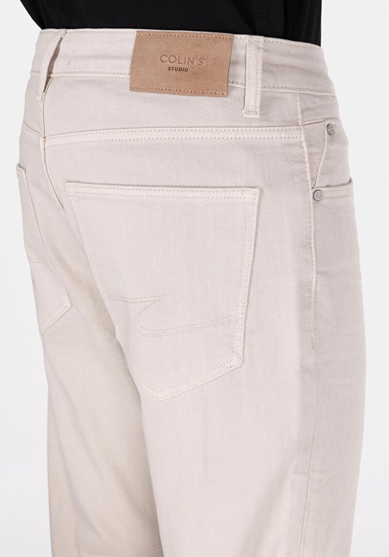 Straight Fit Düşük Bel Düz Paça Erkek İndigo Jean Pantolon