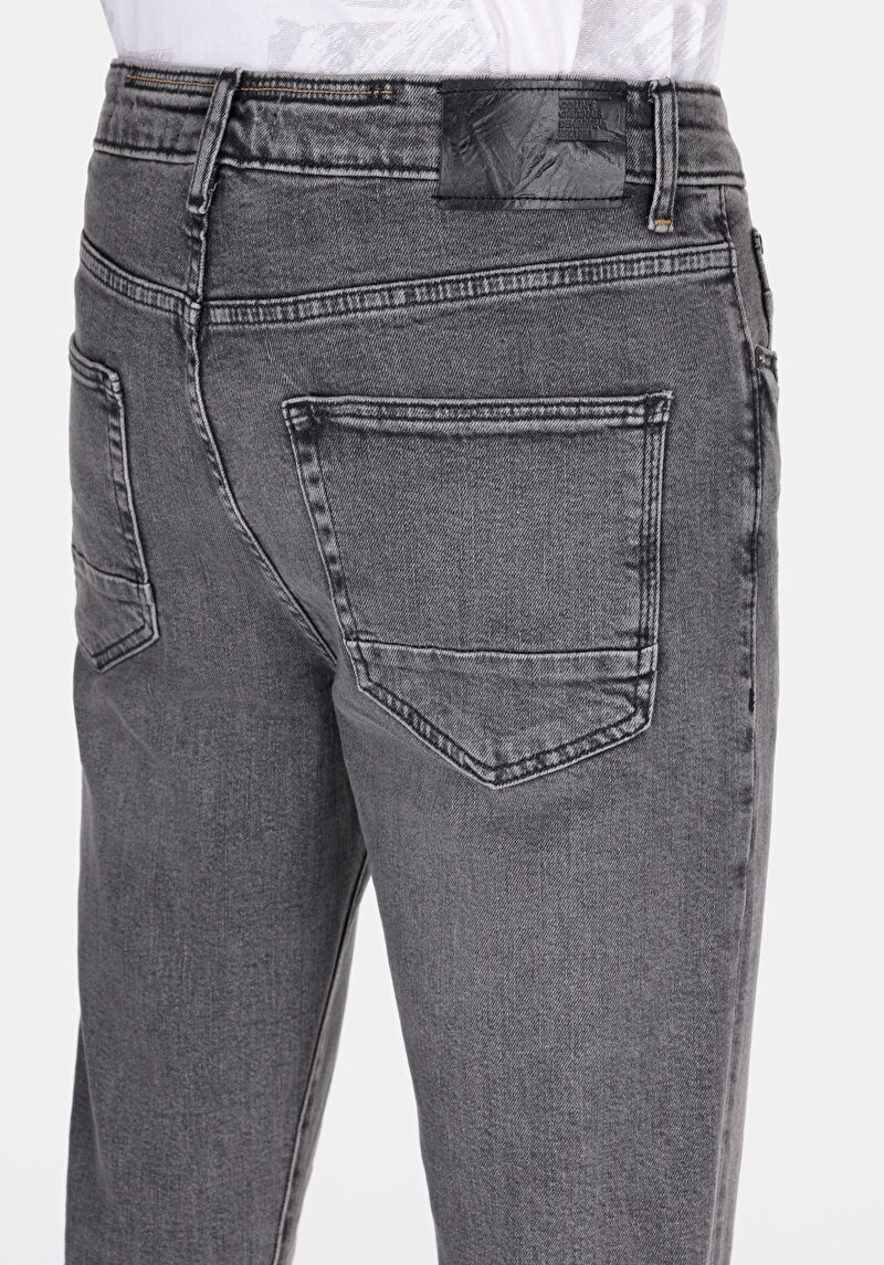 Skinny Fit Yüksel Bel Dar Paça Erkek Siyah Jean Pantolon