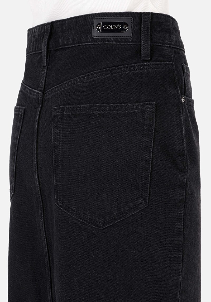 Slim Fit   Kadın Siyah Etek