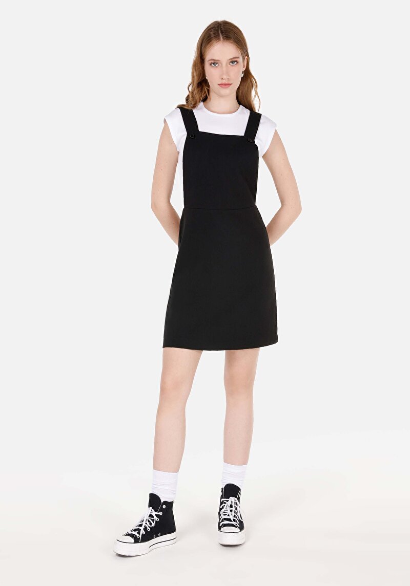 Regular Fit Kadın Siyah Elbise