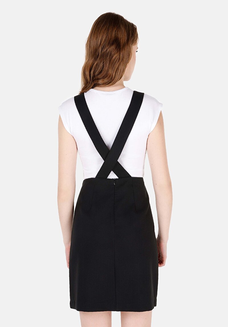 Regular Fit Kadın Siyah Elbise