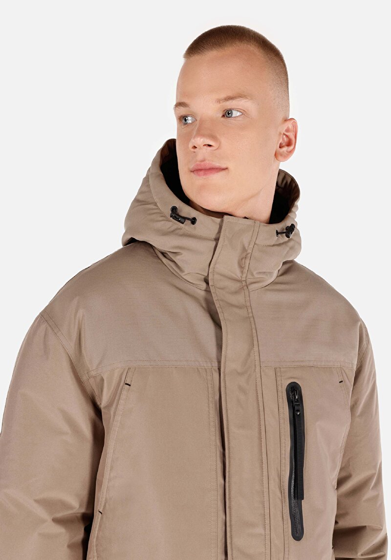 Regular Fit Erkek Bej Mont