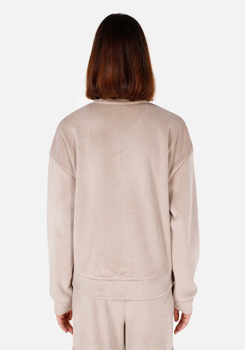 Regular Fit Fermuarlı Kadın Sweatshirt