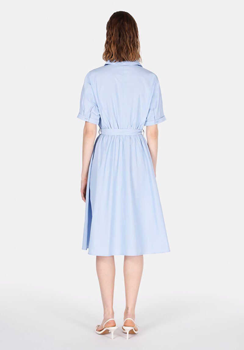 Regular Fit Kadın Mavi Elbise