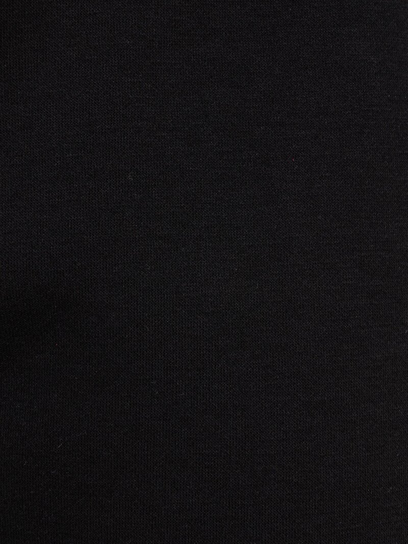 Regular Fit Orta Bel Düz Erkek Siyah Eşofman Altı