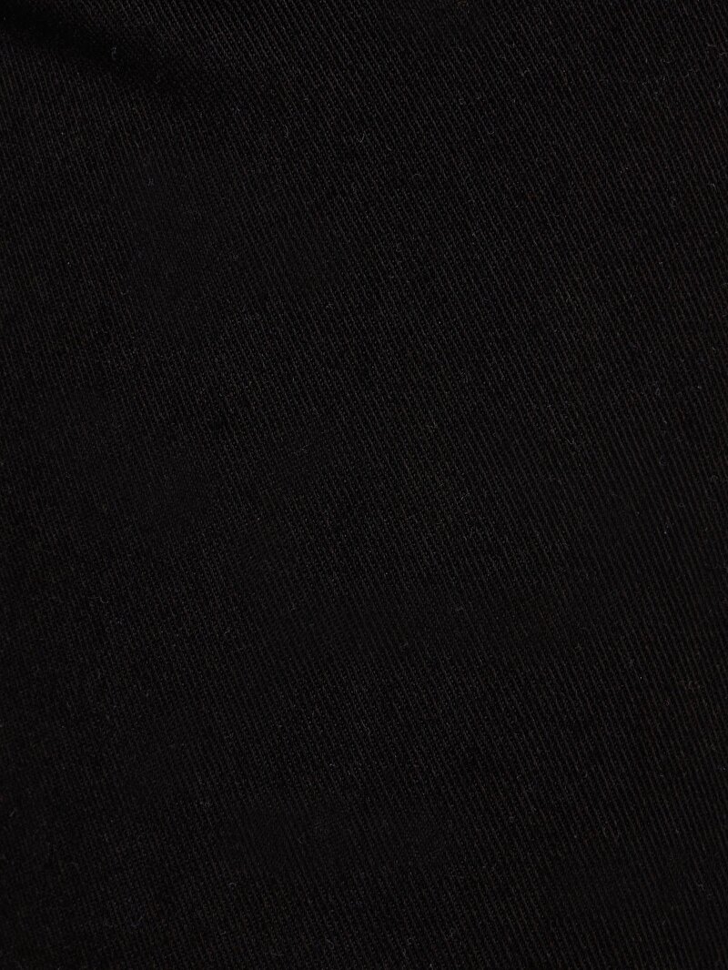 Slim Fit Orta Bel Düz Paça Kadın Siyah Denim Jean Pantolon