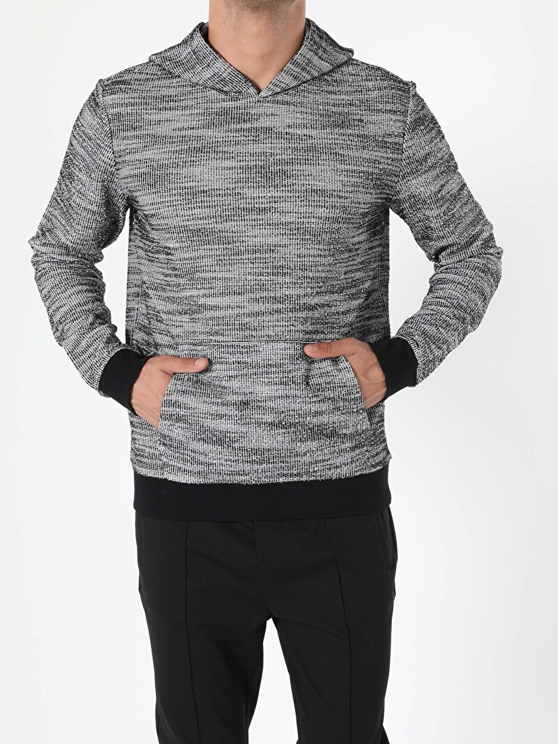 Regular Fit Erkek Gri Sweatshirt