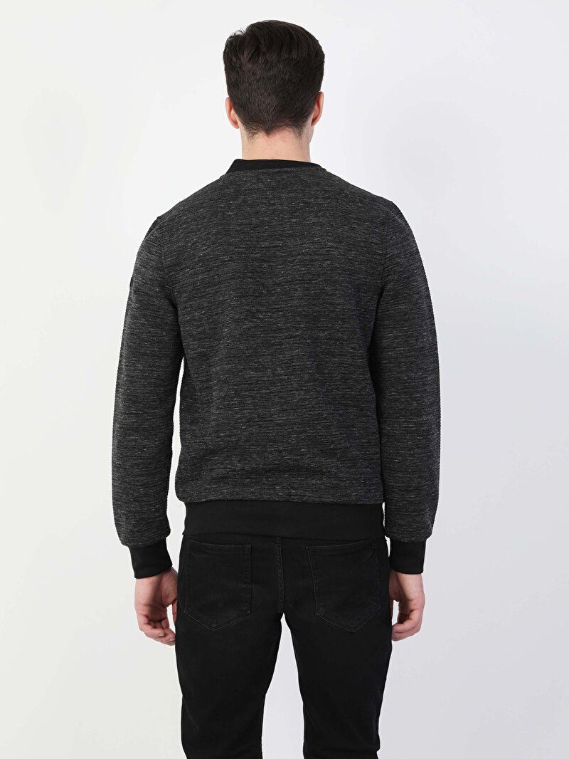 Slim Fit Erkek Antrasit Ceket