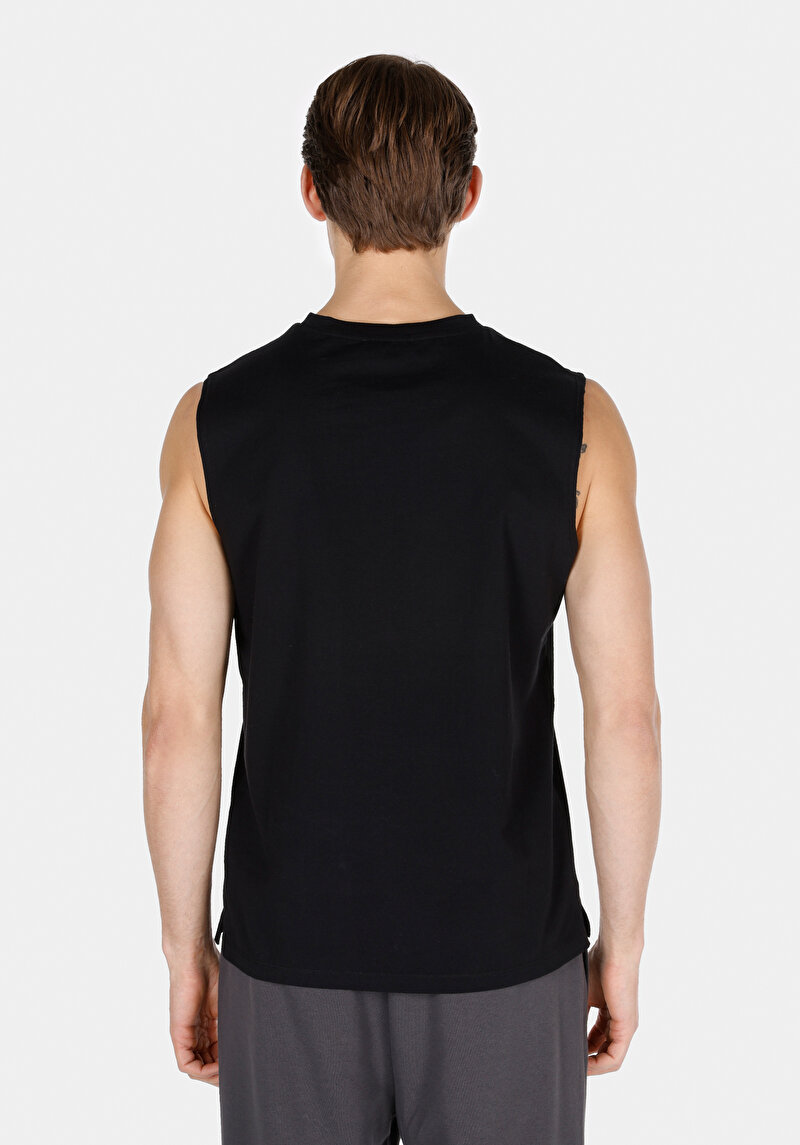 Regular Fit Erkek Siyah Atlet