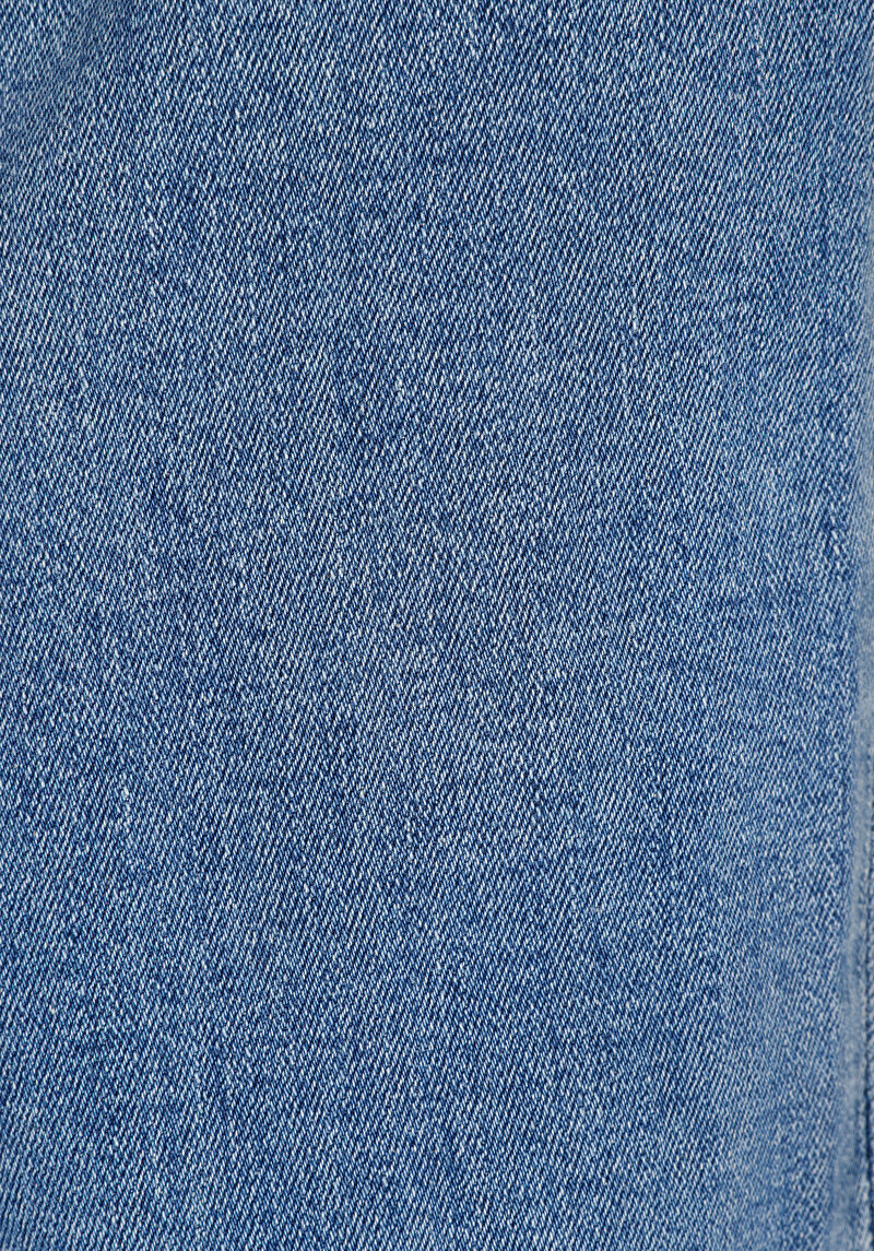 Regular Fit Orta Bel Daralan Paça Erkek İndigo Jean Pantolon
