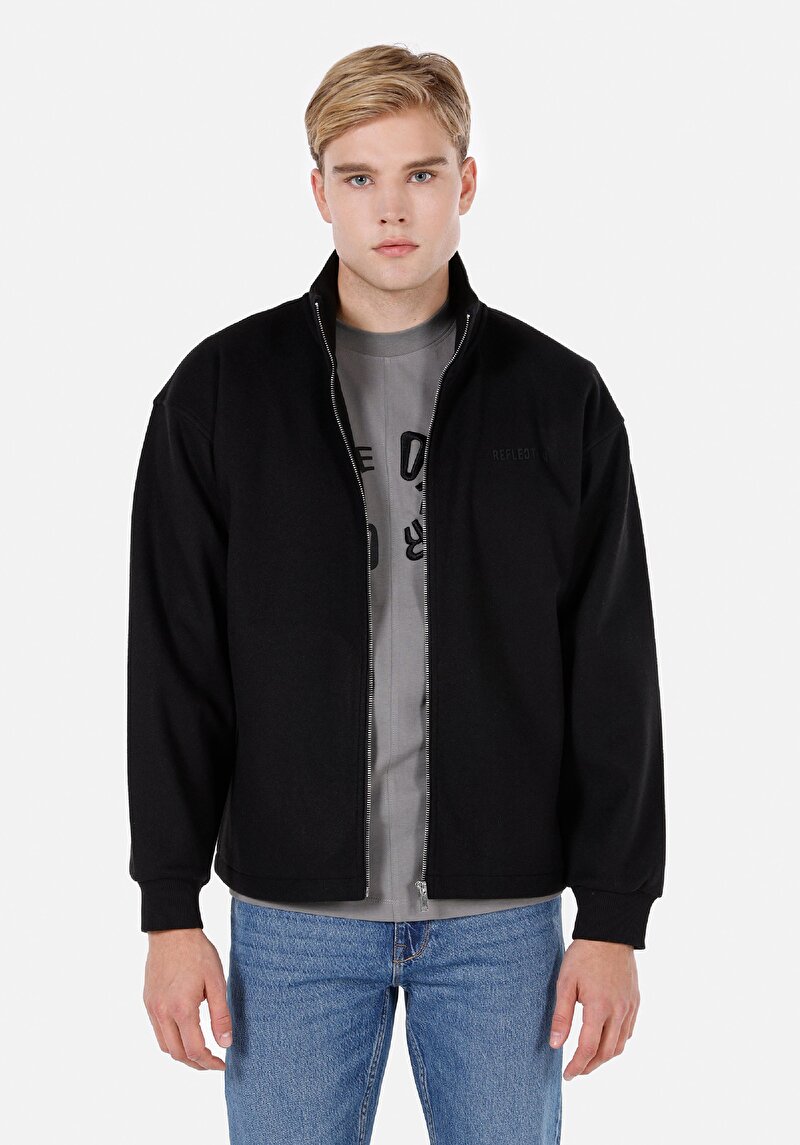 Comfort Fit Erkek Siyah Ceket