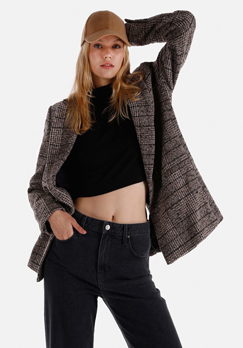 Regular Fit Kadın Bej Ceket