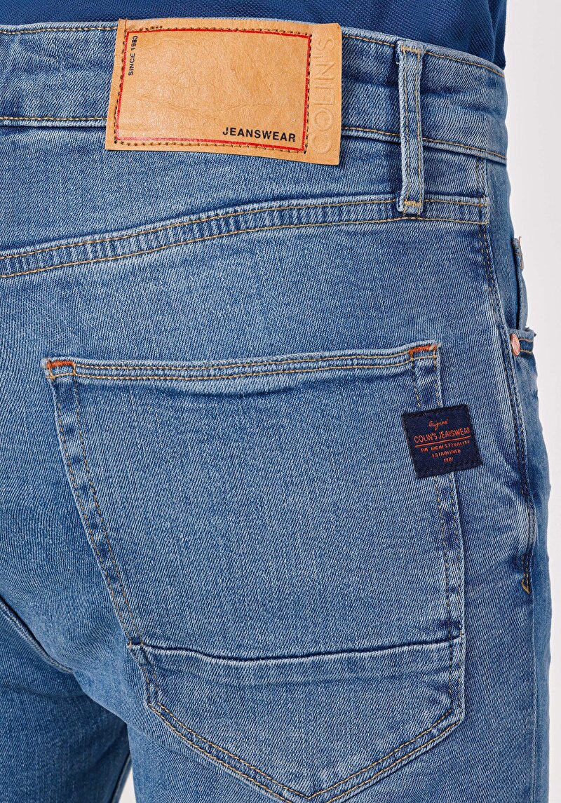 Skinny Fit   Erkek İndigo Jean Pantolon