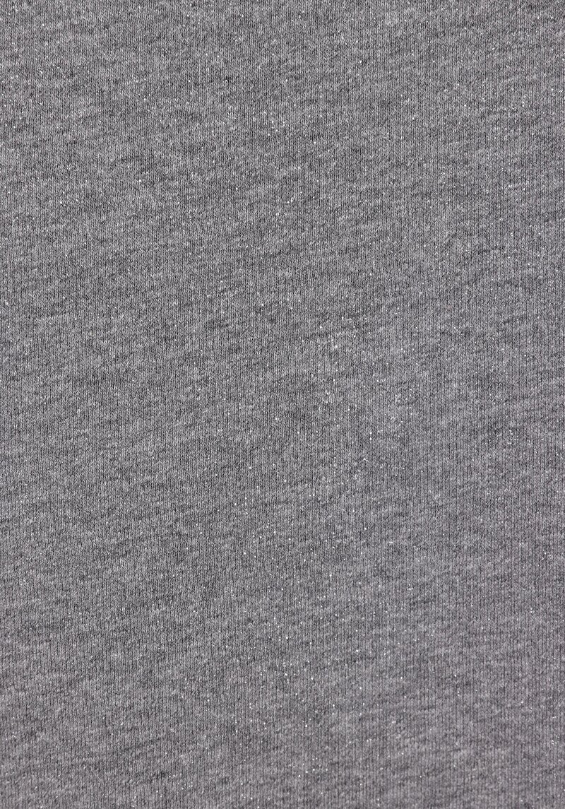 Regular Fit Yuvarlak Yaka Baskılı Kadın Gri Sweatshirt