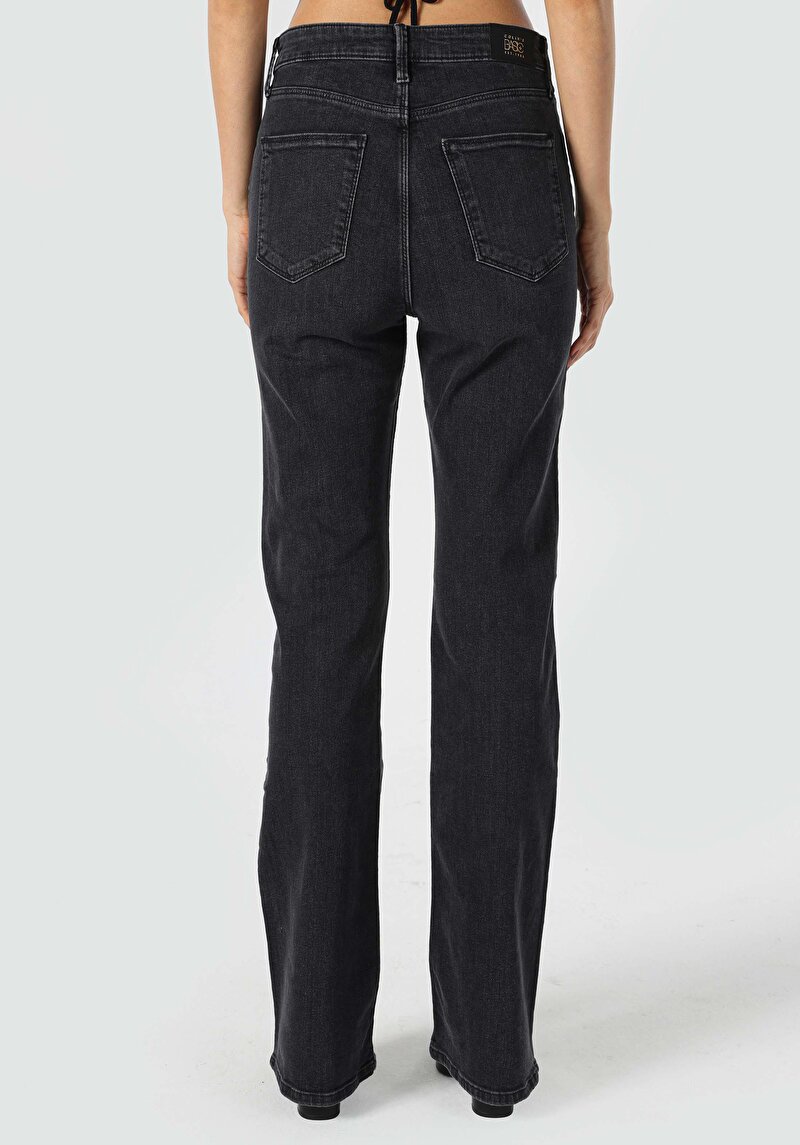 Regular Fit Orta Bel Bootcut Kadın Denim Jean Pantolon