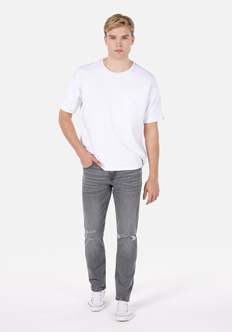 Straight Fit   Erkek Siyah Jean Pantolon