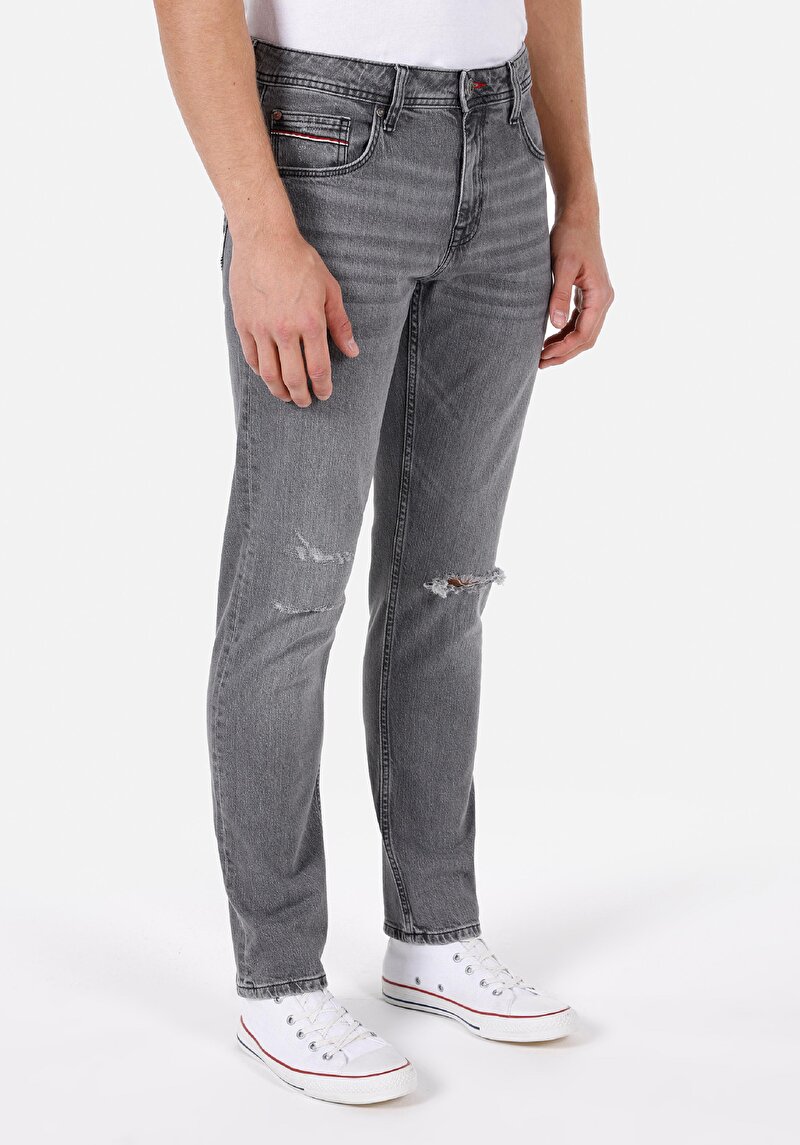 Straight Fit Erkek Siyah Jean Pantolon