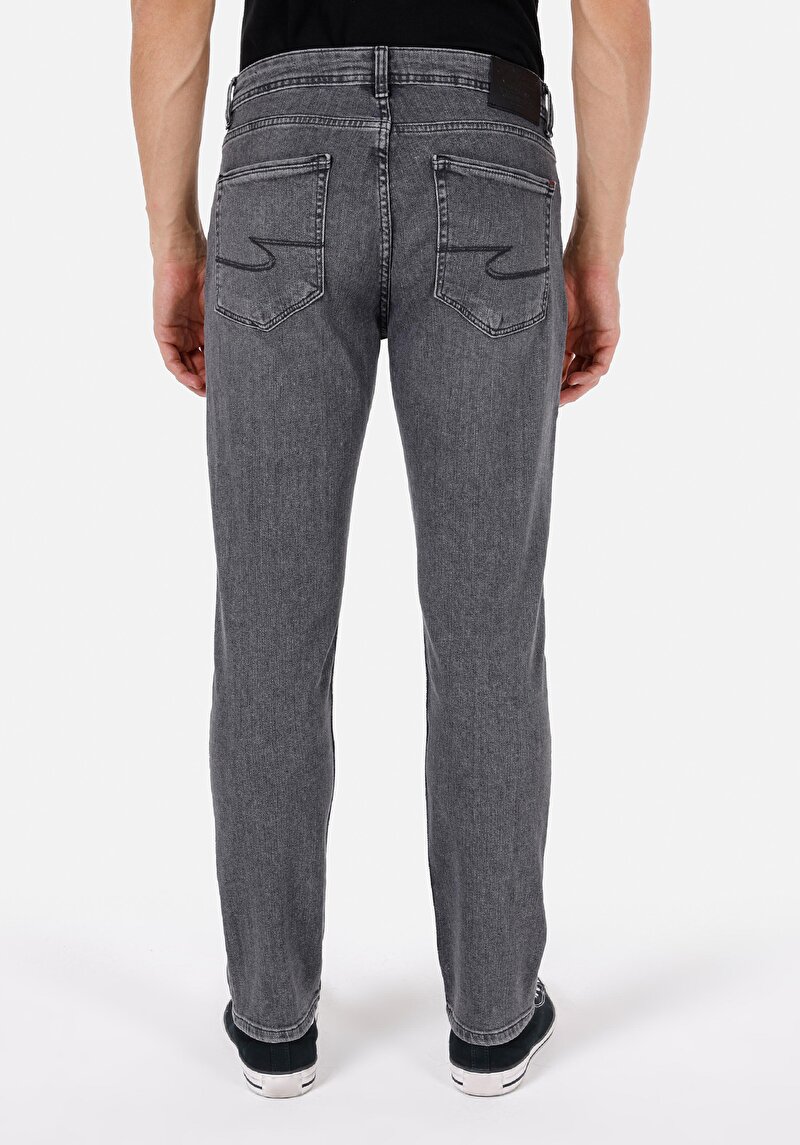 Regular Fit Erkek Siyah Jean Pantolon