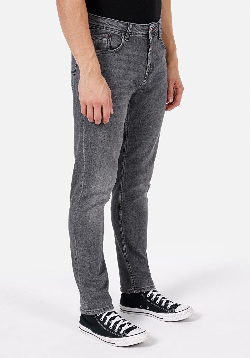 Regular Fit Erkek Siyah Jean Pantolon