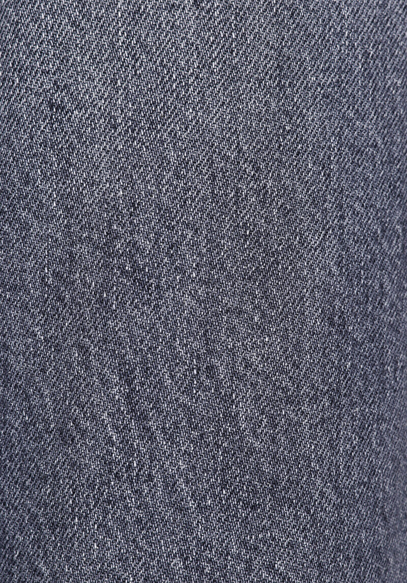 Regular Fit Yüksel Bel Geniş Paça Kadın Siyah Jean Pantolon